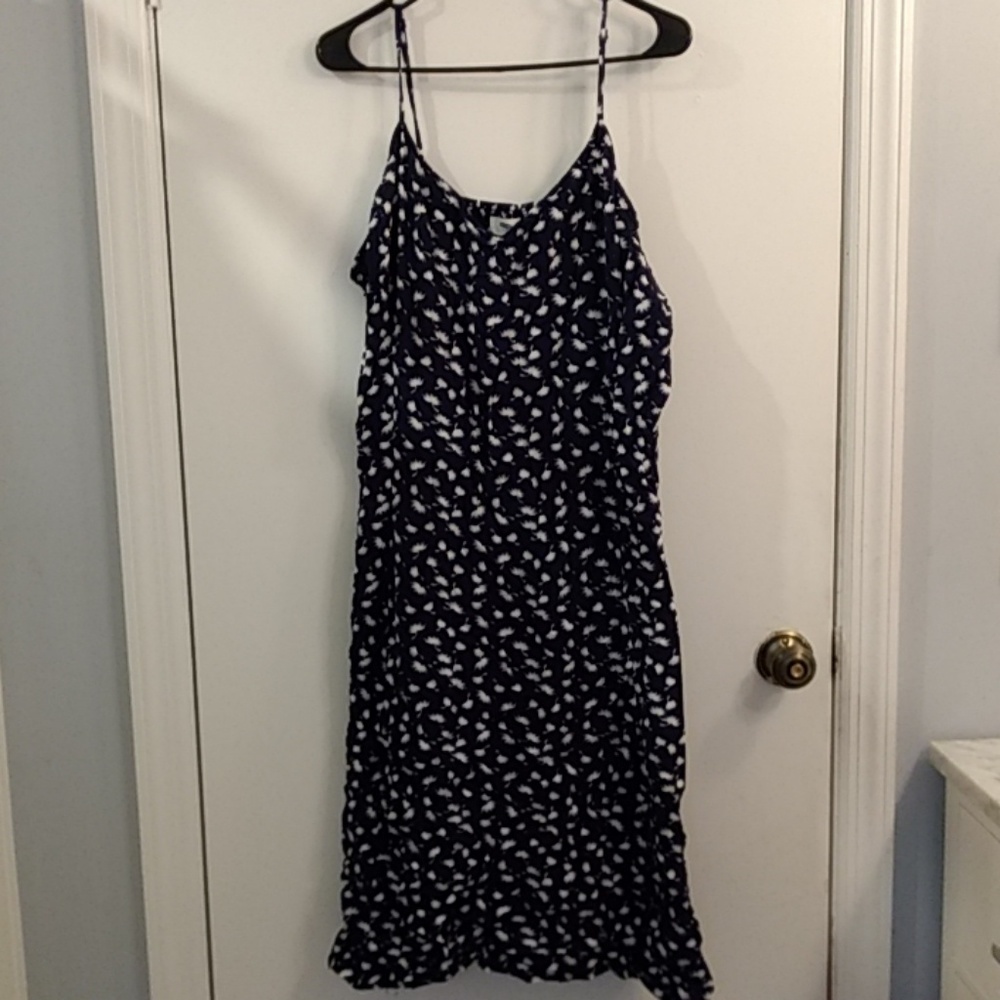 Old Navy side zip floral dress size XXL